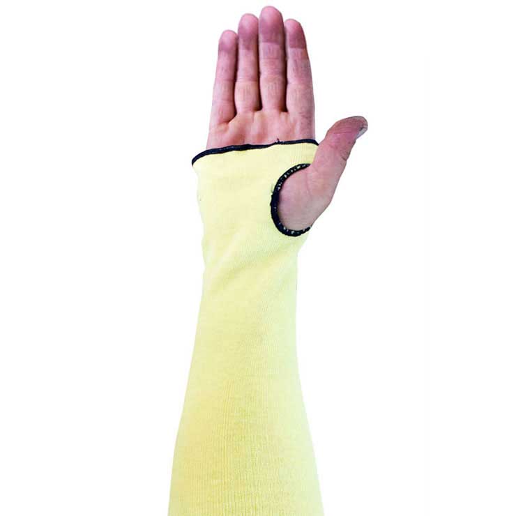 KEVLAR SLEEVE, 14", THUMB HOLE, 2-PLY, 100 EA/CS